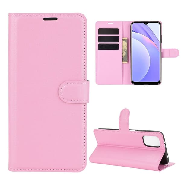 Classic Xiaomi Redmi 9 Power flip kuoret - Pinkki Pink