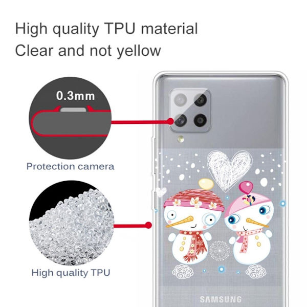 Juleveske til Samsung Galaxy A42 5G - Hjerte White