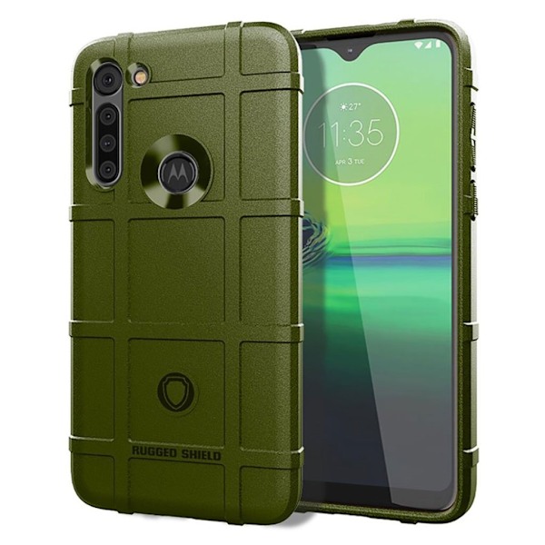 Rugged Shield Motorola Moto G8 Power skal - Grön Grön