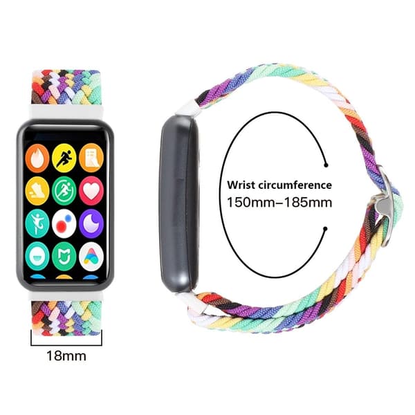 Xiaomi Redmi Watch 4 flätat band Justerbart ersättningsarmband i nylon - Blå Blå