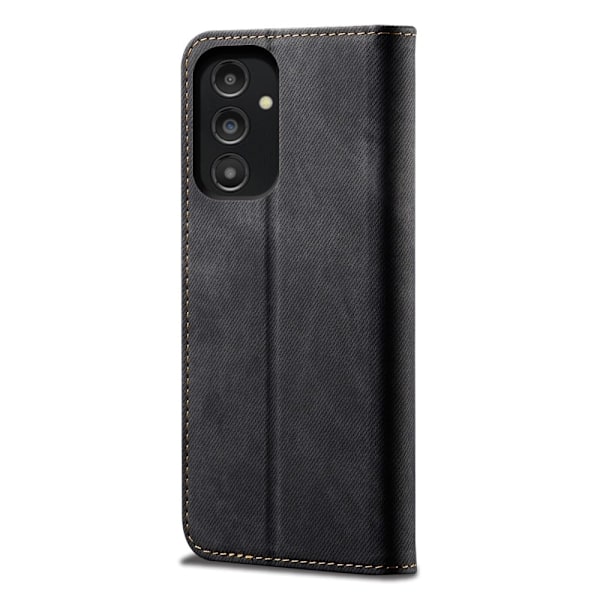 Jeans Samsung Galaxy A14 Flip Etui - Sort Black