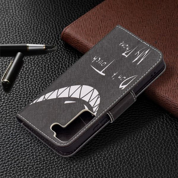 Wonderland Samsung Galaxy S22 Flippetui - Grin Black