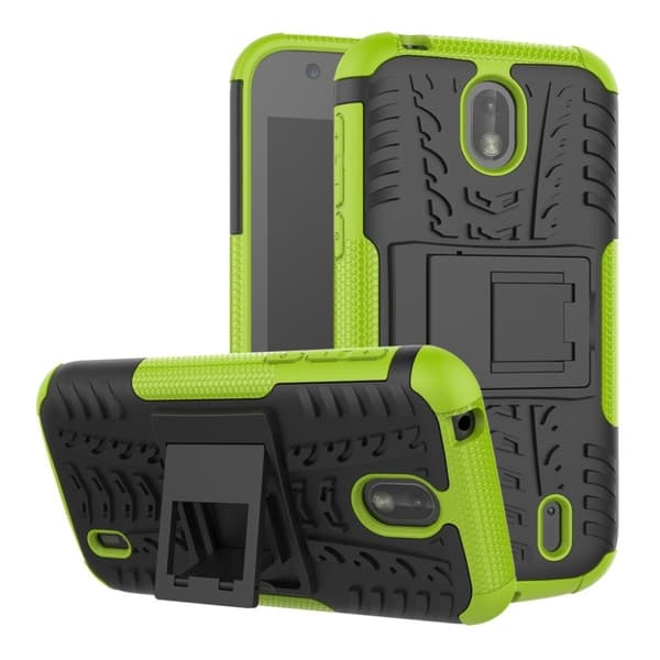 Nokia 1 antislip kickstand hybrid-veske - grønn Green