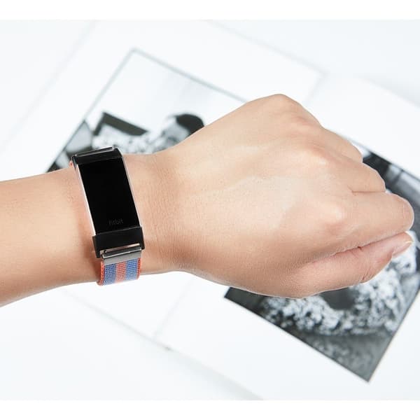 Fitbit Charge 3 mode urrem erstatning - Orange/Blå Multicolor