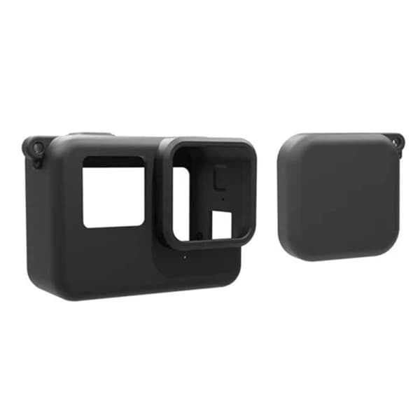 Til Insta360 Ace Ridsefast kamerabeskyttelseshylster Silikoneetui Dråbebeskyttelse Objektivdæksel - Sort Black