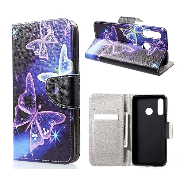 Butterfly läder Huawei P30 Lite fodral - Flerfärgad multifärg