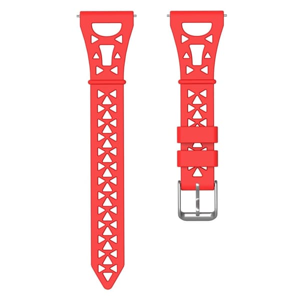 22mm Universal tower design silikoni ranneke - Punainen Red