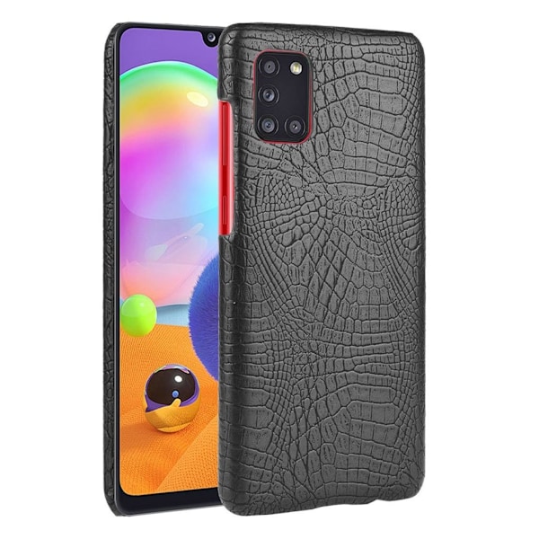 Croco Cover - Samsung Galaxy A31 - Sort Black
