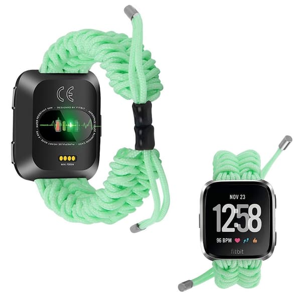 Fitbit Charge Versa flettet rem - lysegrøn Green