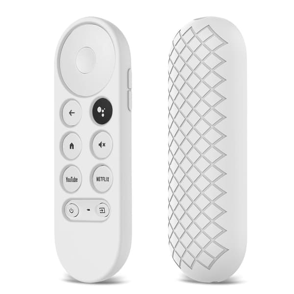 Google Chromecast 2020 TV silikonisuojus - Valkoinen White