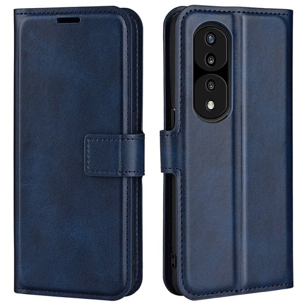 Læretui med Lommebok til Honor 70 Pro - Blå Blue