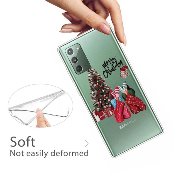 Juletaske til Samsung Galaxy Note 20 - Træ Og Træ Green