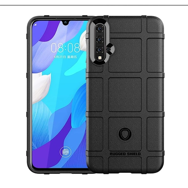 Rugged Shield kuoret - Huawei Nova 5 - Musta Black