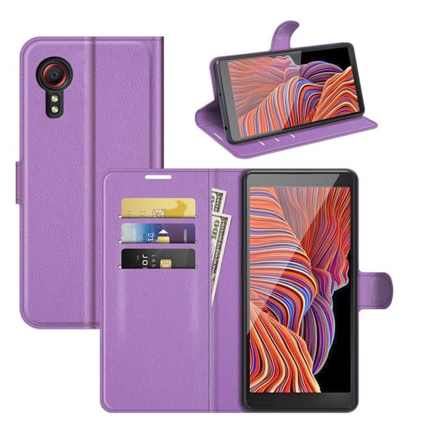 Classic Samsung Galaxy Xcover 5 Flippetui - Lilla Purple