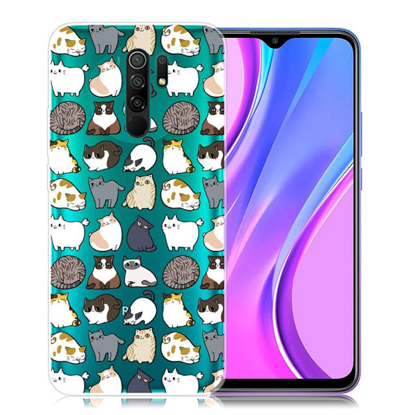 Deco Xiaomi Redmi 9 Etui - Dyr Multicolor