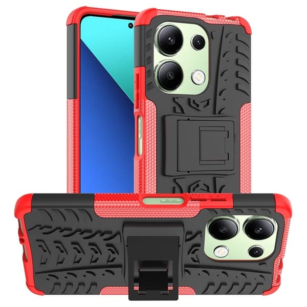 Offroad Xiaomi Redmi Note 13 4G cover - Rød Red