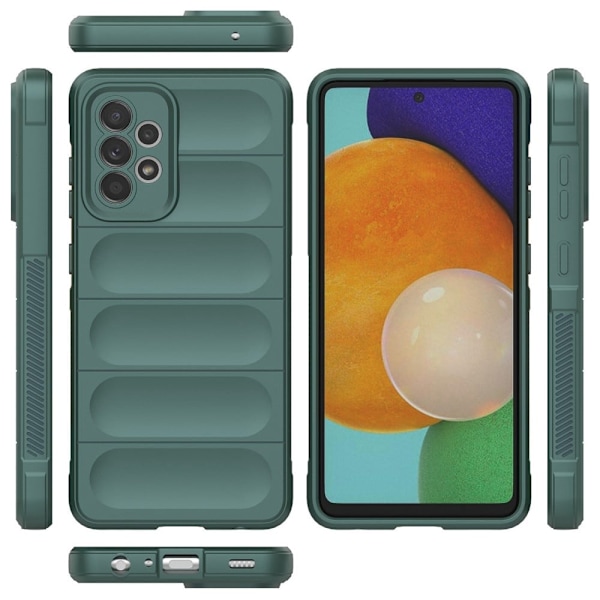 Mjukt greppformat Samsung Galaxy A52s 5G / Samsung Galaxy A52 5G / Samsung Galaxy A52 skal - Grön Grön