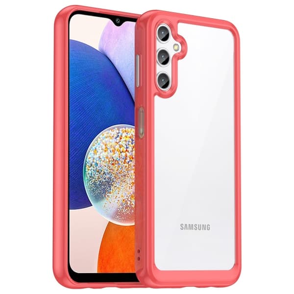 Samsung Galaxy A14 smart akryldeksel - Rød Red