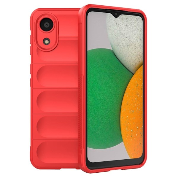 Blødt grebsformet cover til Samsung Galaxy A03 Core - Rød Red