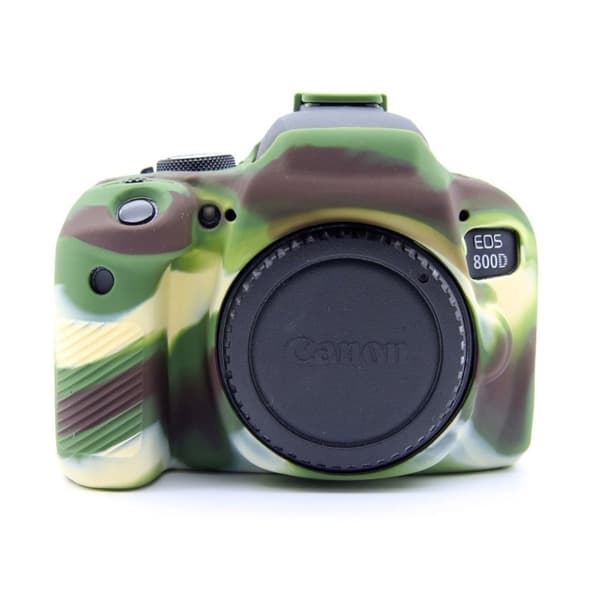 Canon EOS 800D blød silikone beskyttende etui - Camouflage Multicolor