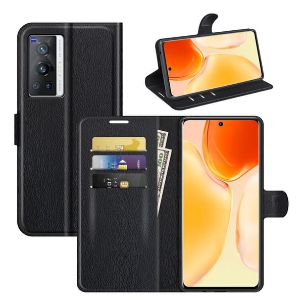 Classic Vivo X70 Pro Flip Etui - Sort Black