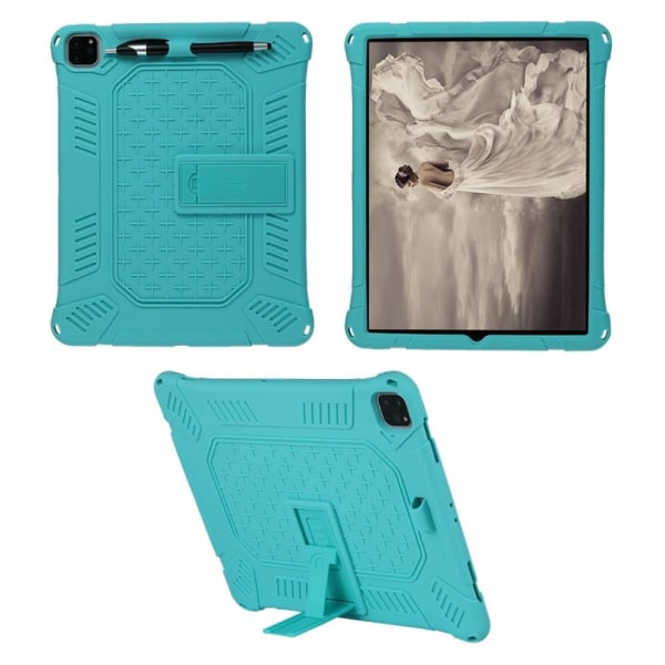 iPad Pro 12.9 (2021) / (2020) / (2018) silicone cover with strap Green