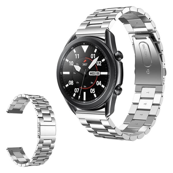Samsung Galaxy Watch 3 (45mm) rostfritt stål klockarmband - silver Silvergrå