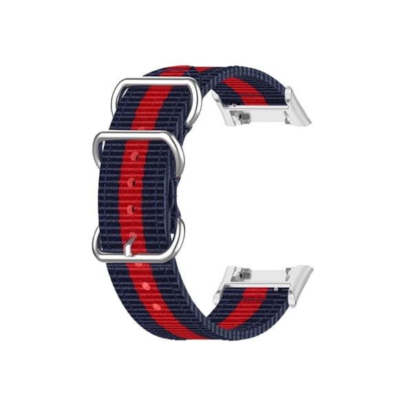 Oppo Watch Free nylonkellohihna - Sininen / Punainen Blue