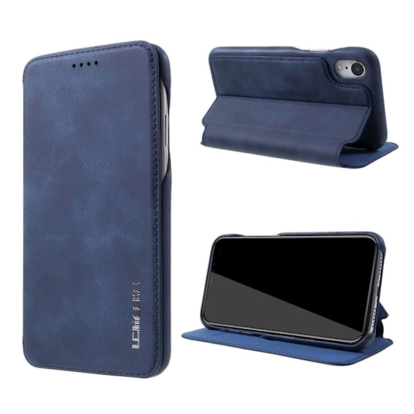 LC.IMEEKE iPhone Xr flip etui - Blå Blue