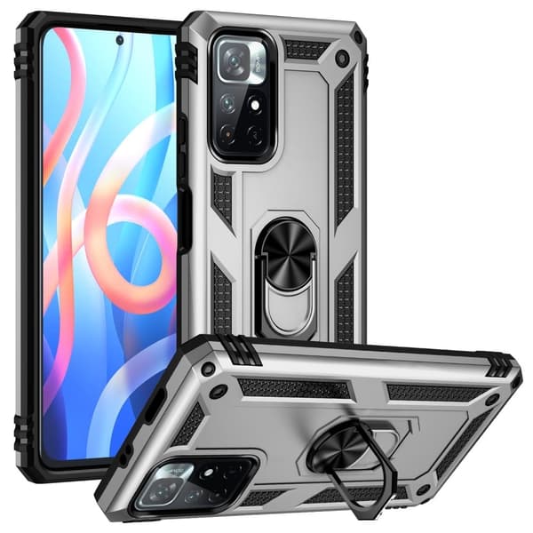 Bofink Combat Xiaomi Redmi Note 11T 5G / 11S 5G Etui - Sølv Silver grey