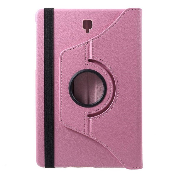 Samsung Galaxy Tab S4 skyddsfodral plast syntetläder stående litchi textur - Rosa Rosa