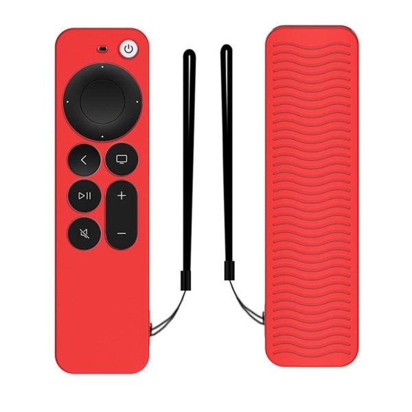 Apple TV 4K (2021) Y31 silicone remote controller cover - Red Röd