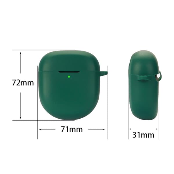 BOSE QuietComfort Earbuds II silikoneetui med spænde - Sortliggrøn Green