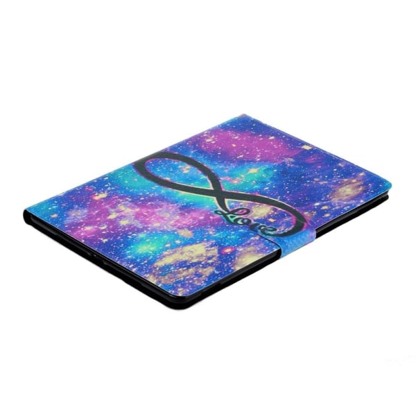 iPad 10.9 (2022) Pattern Printing Vegansk Læder stødsikkert Cover Foldable Stand Tablet Drop Resistant Case with Card Slots - Kærlighed Multicolor