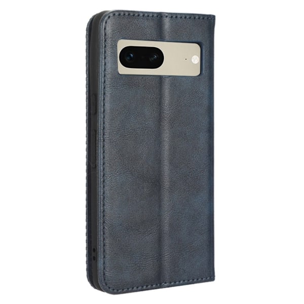 Bofink Vintage Google Pixel 7 Læder Etui - Blå Blue