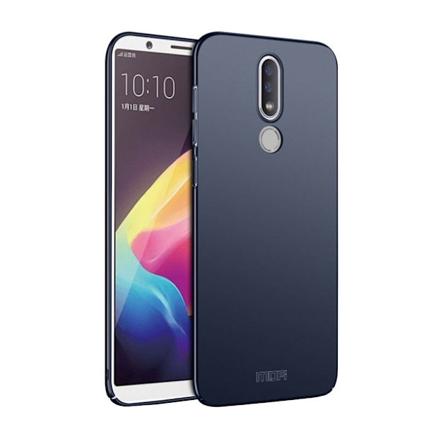 MOFI Nokia 6.1 Plus beskyttelsesetui i plastik med mat overfalde - Mørkeblå Blue