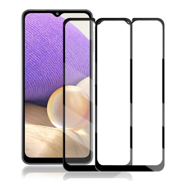 2 stk AMORUS ekstra stærk skærmbeskyttelse af glas til Samsung Galaxy A32 Transparent