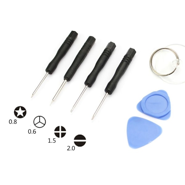 10-i-1 reparations-set Iphone 7 4.7 inch multifärg