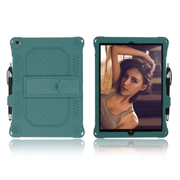 iPad 10.2 (2019) / Air (2019) solid theme leather flip case - Gr Green