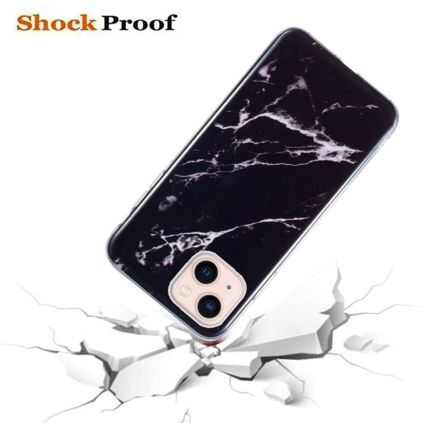 Marble iPhone 13 Suojakotelo - Musta Black