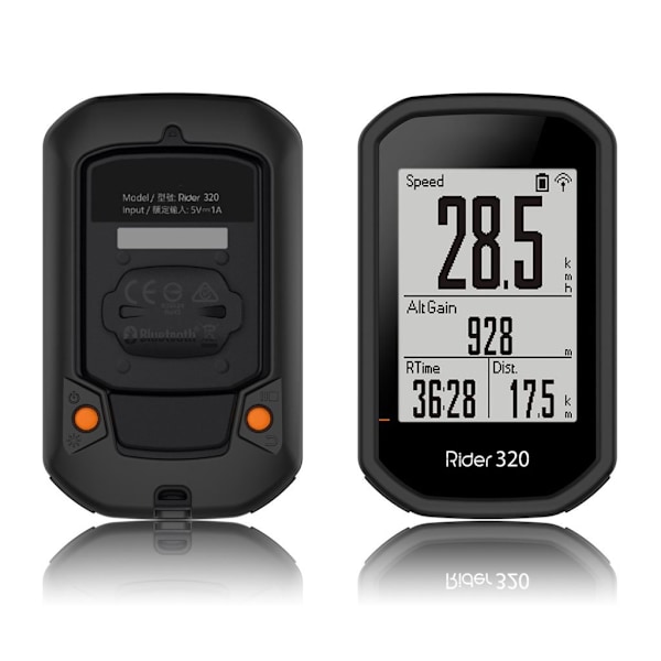 Bryton Rider 430 / 320 silikoneovertræk - Sort Black