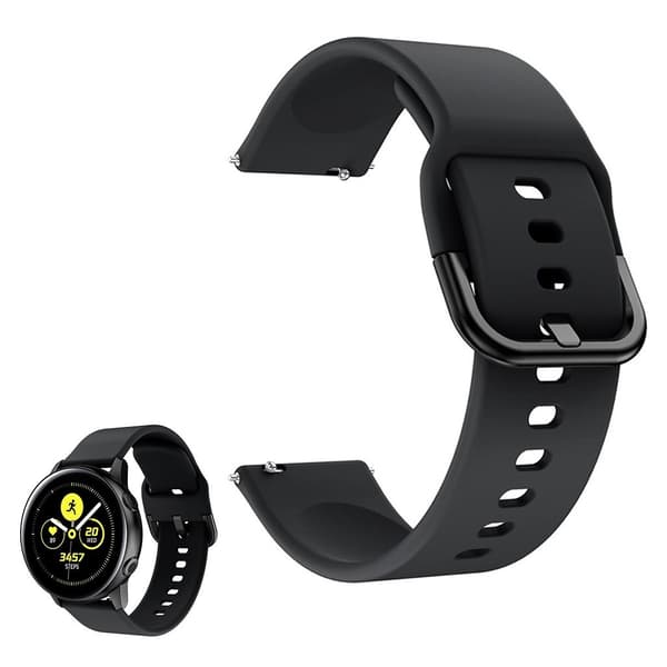 Universal glat silikone-urrem - Sort Black