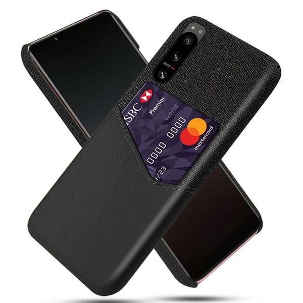 Bofink Sony Xperia 5 IV Kredittkort Deksel - Svart Black