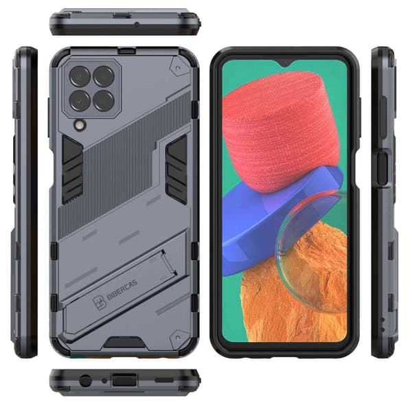 Stöttåligt Samsung Galaxy M33 5G hybridskal - Blå Blå