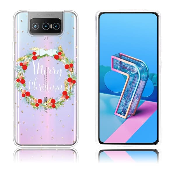Christmas ASUS Zenfone 7 Pro etui - jul Wreath Multicolor