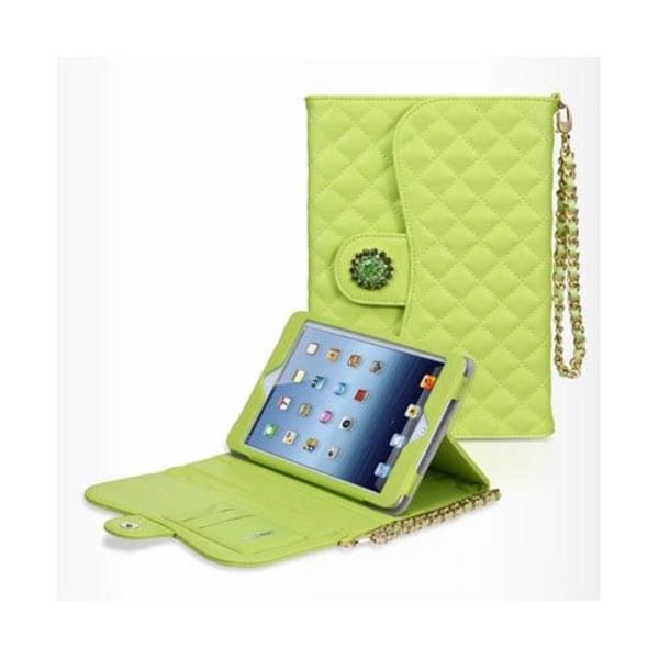Takefans Rhombus (Grøn) iPad Mini Læderetui Green