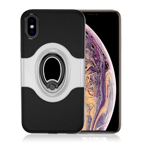 iPhone 9 Plus beskyttelses deksel av hybrid materiale - Sølv Silver grey