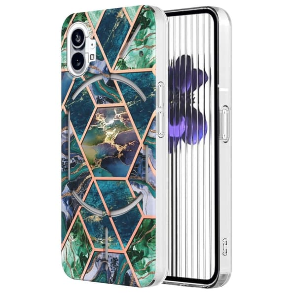Marble Nothing Phone (1) Etui - Blå / Grønn Green