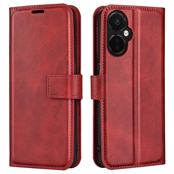 Lompakko Nahkakotelo For OnePlus Nord CE 3 - Punainen Red
