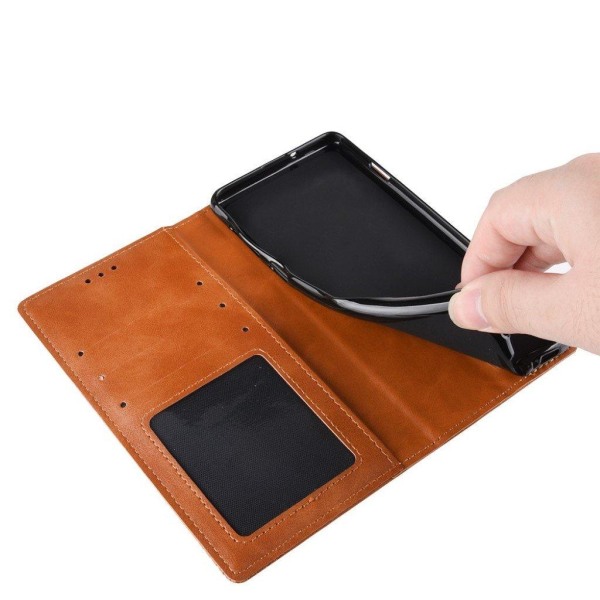 Bofink Vintage Alcatel 3L (2021) / 1S (2021) leather case - Brow Brown